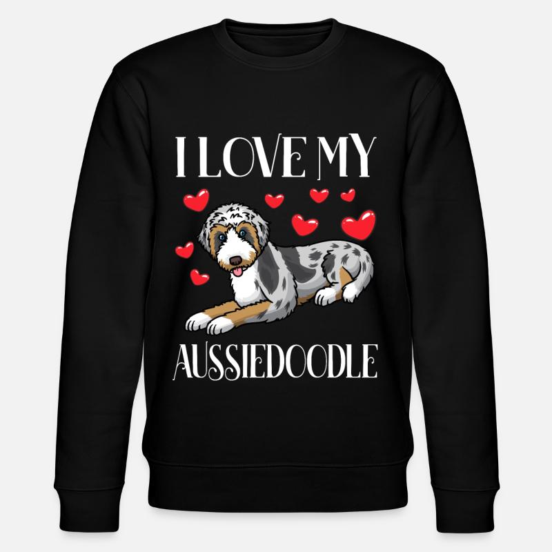 Aussiedoodle Chien - Sweat bio CHANGER Stanley/Stella Unisexe - noir