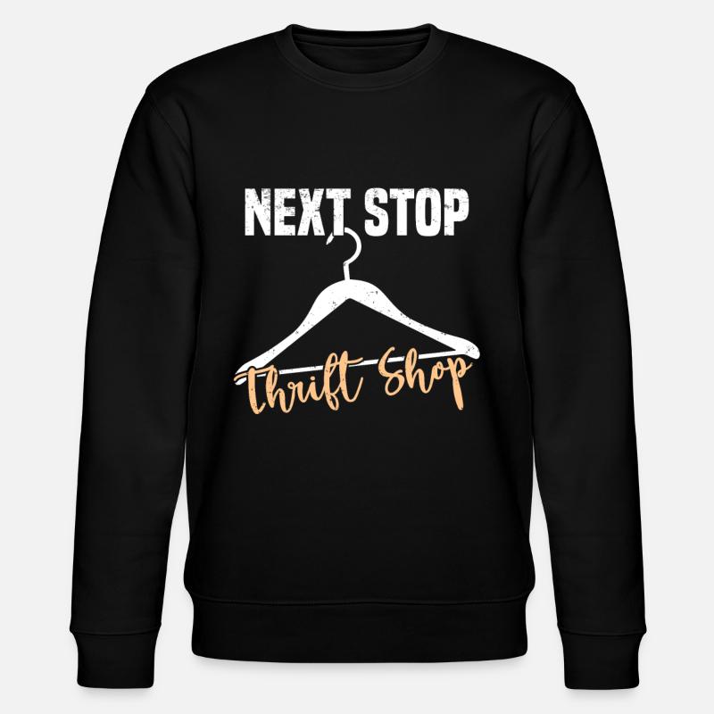 Secondhandladen Secondhand Öko Hipster Gebraucht - Stanley/Stella Unisex Bio-Sweatshirt CHANGER  - Schwarz