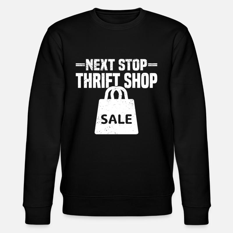 Secondhandladen Secondhand Öko Hipster Gebraucht - Stanley/Stella Unisex Bio-Sweatshirt CHANGER  - Schwarz