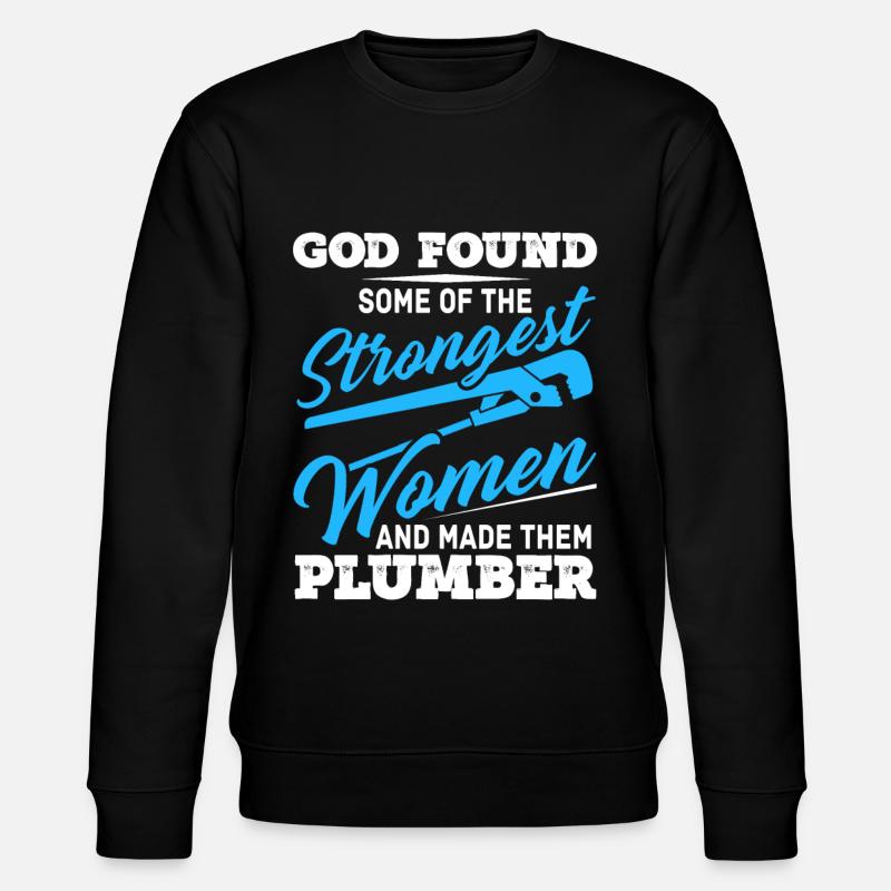 Plumbers Pipefitter Pipefitting - Stanley/Stella CHANGER Unisex Organic Sweatshirt - black