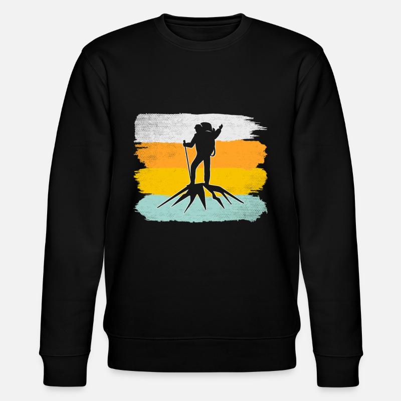 Alpinisme Rétro - Sweat bio CHANGER Stanley/Stella Unisexe - noir