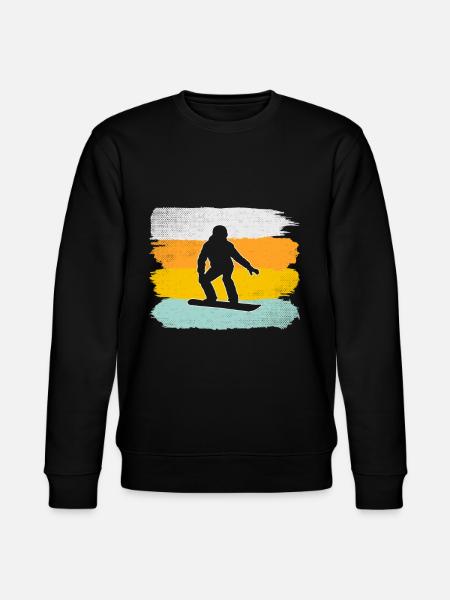 Snowboard Rétro - Sweat bio CHANGER Stanley/Stella Unisexe - noir