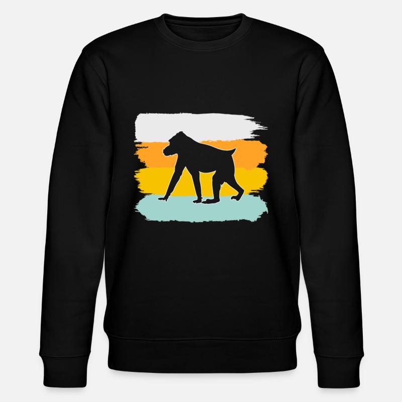 Singe Rétro - Sweat bio CHANGER Stanley/Stella Unisexe - noir