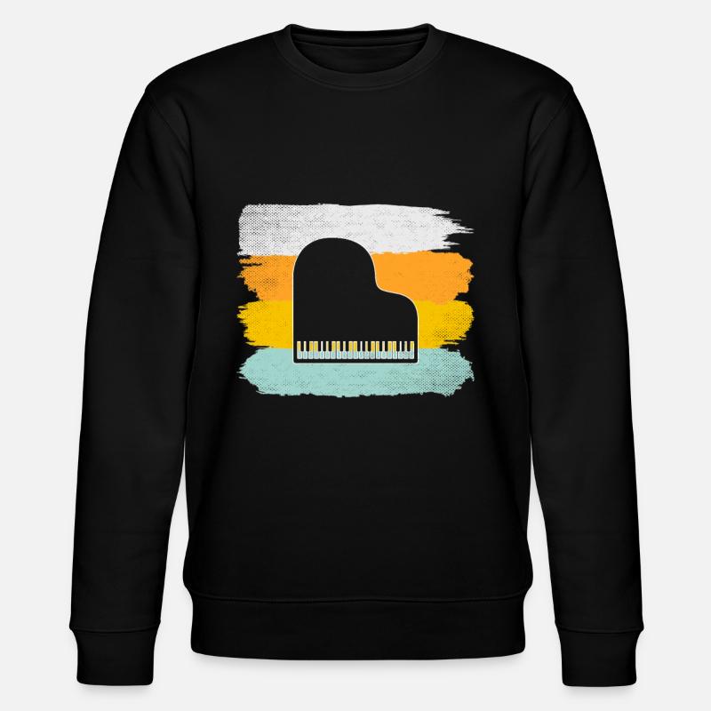 Piano Rétro - Sweat bio CHANGER Stanley/Stella Unisexe - noir