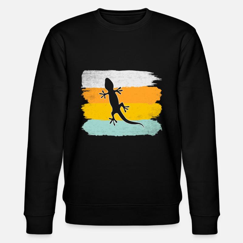 Lizard Retro - Stanley/Stella CHANGER Unisex Organic Sweatshirt - black