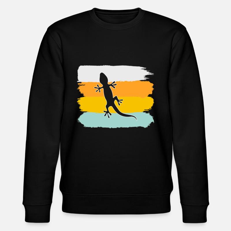 Lizard Retro - Stanley/Stella CHANGER Unisex Organic Sweatshirt - black
