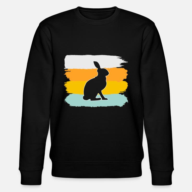 Lapin Rétro - Sweat bio CHANGER Stanley/Stella Unisexe - noir