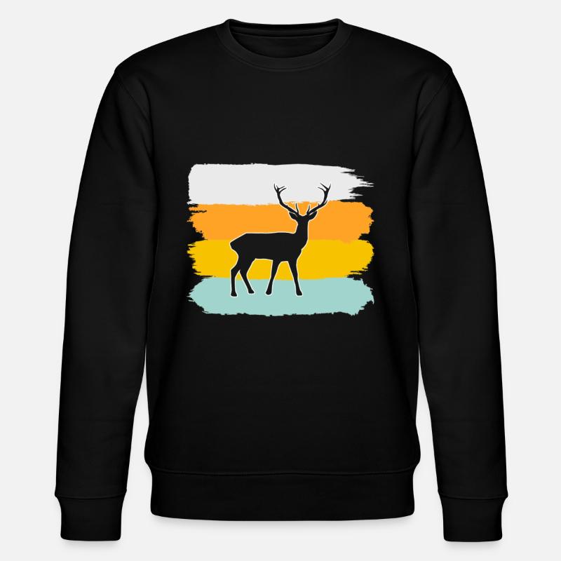 Hirsch Rétro - Sweat bio CHANGER Stanley/Stella Unisexe - noir
