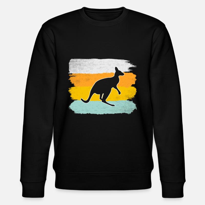 Kangaroo Retro - Stanley/Stella CHANGER Unisex Organic Sweatshirt - black