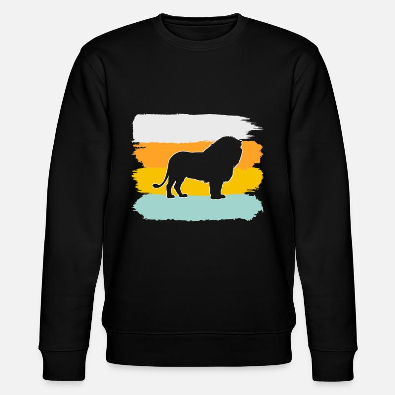 Lion Rétro - Sweat bio CHANGER Stanley/Stella Unisexe - noir