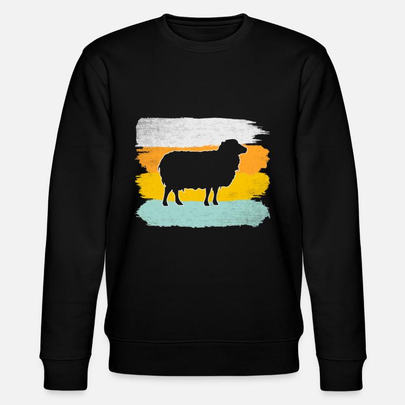 Sheep Retro - Stanley/Stella CHANGER Unisex Organic Sweatshirt - black