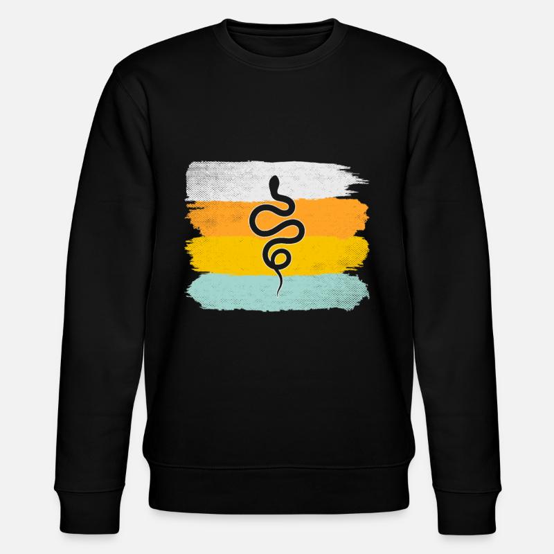Snake Retro - Stanley/Stella CHANGER Unisex Organic Sweatshirt - black