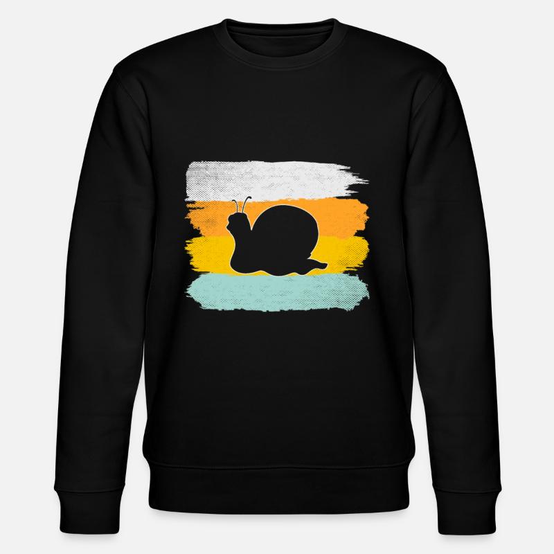 Escargot Rétro - Sweat bio CHANGER Stanley/Stella Unisexe - noir