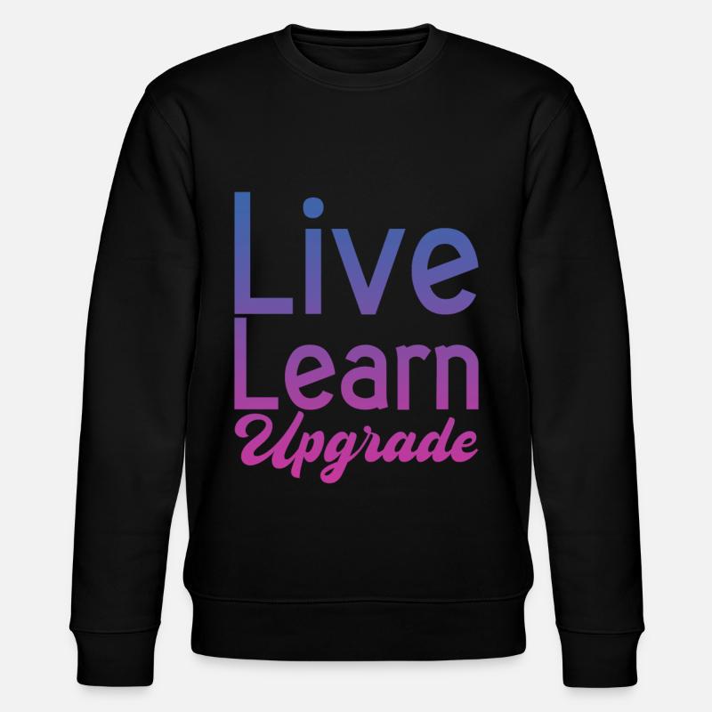 Live Learn Upgrade 2 - Stanley/Stella Unisex Bio-Sweatshirt CHANGER  - Schwarz