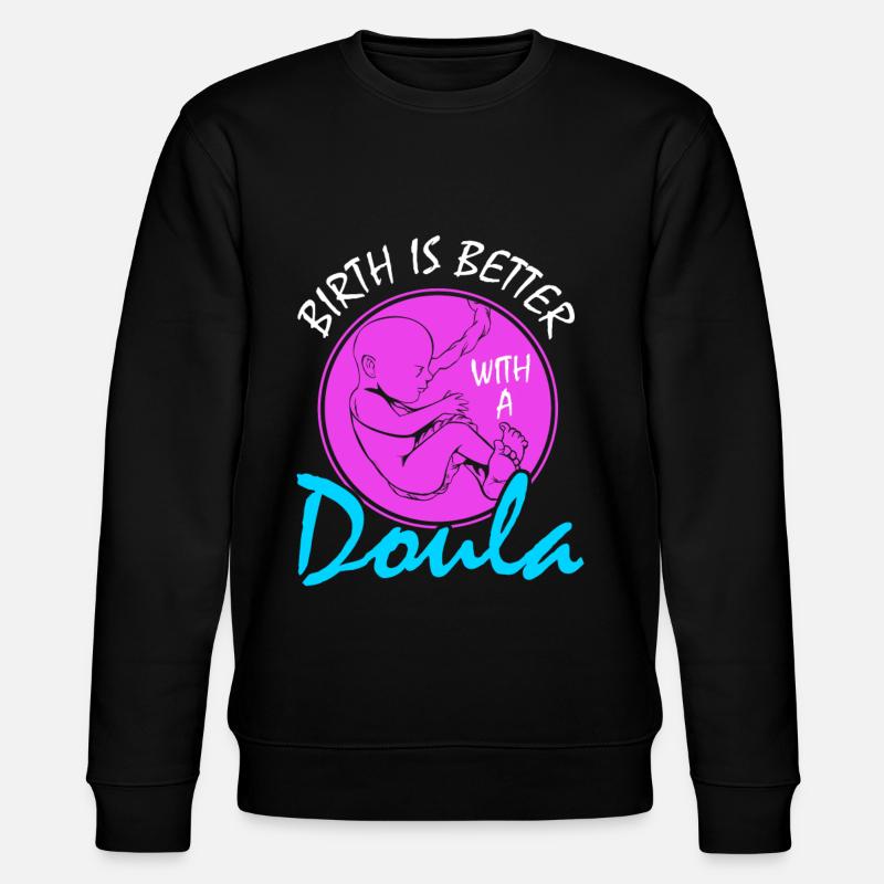 Besser Mit Einer - Stanley/Stella Unisex Bio-Sweatshirt CHANGER  - Schwarz