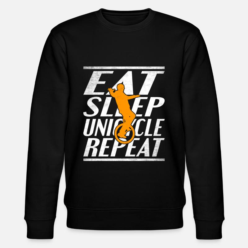 Nourriture Dormir Unicycle - Sweat bio CHANGER Stanley/Stella Unisexe - noir