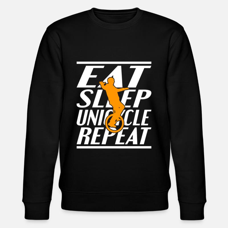 Nourriture Dormir Unicycle - Sweat bio CHANGER Stanley/Stella Unisexe - noir