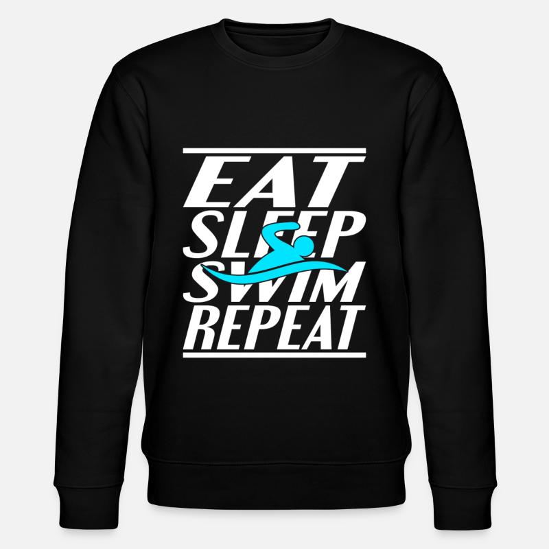 Manger Dormir Natation - Sweat bio CHANGER Stanley/Stella Unisexe - noir
