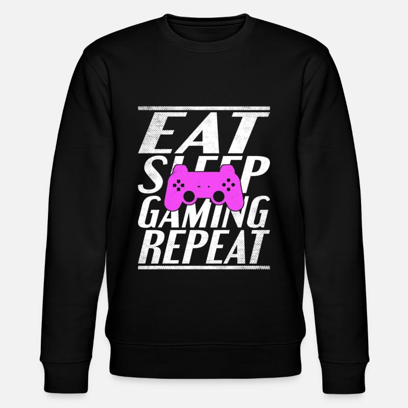 Manger dormir Jeu - Sweat bio CHANGER Stanley/Stella Unisexe - noir
