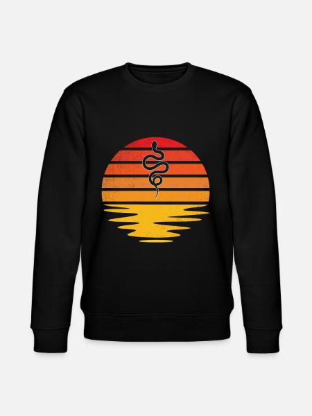Serpent Rétro - Sweat bio CHANGER Stanley/Stella Unisexe - noir
