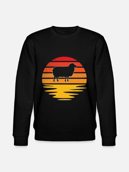 Sheep Retro - Stanley/Stella CHANGER Unisex Organic Sweatshirt - black