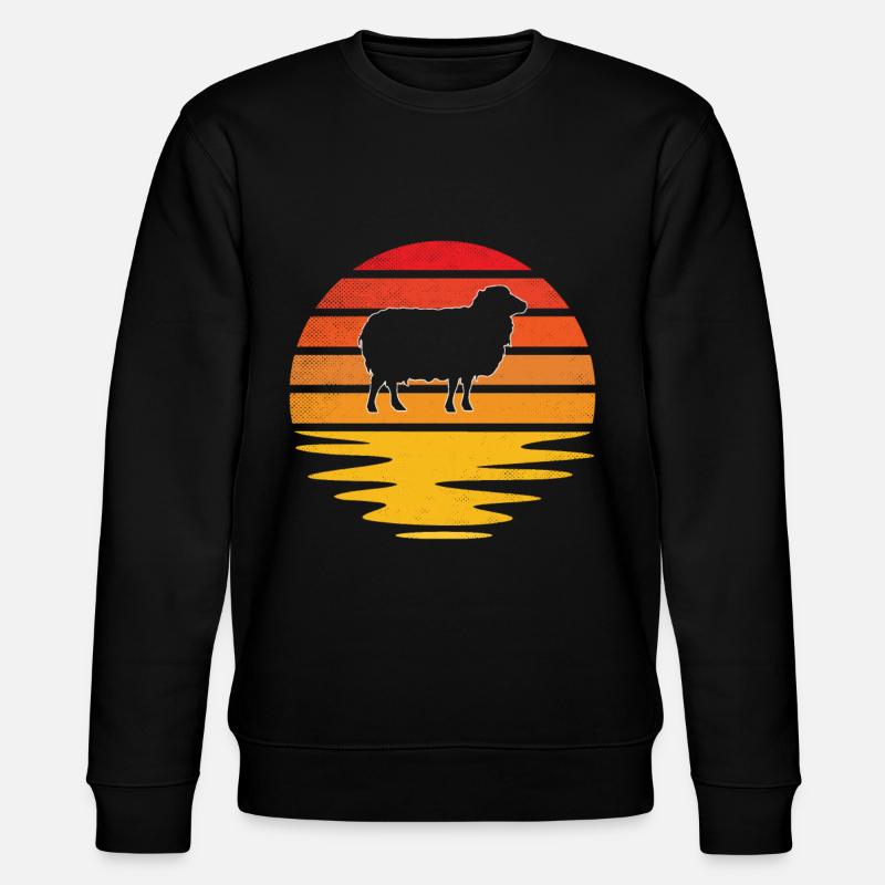 Sheep Retro - Stanley/Stella CHANGER Unisex Organic Sweatshirt - black