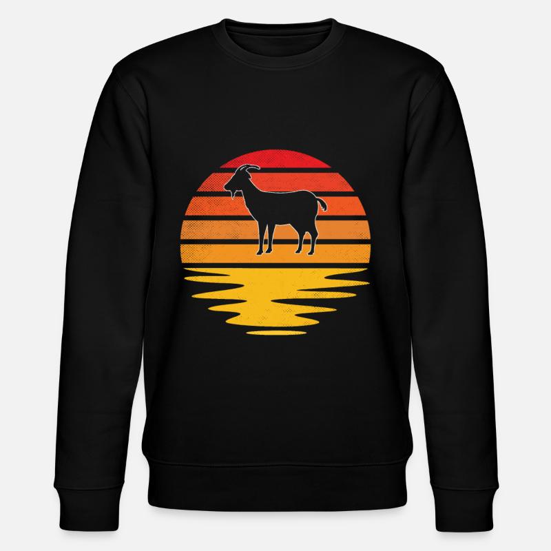 Chèvre Rétro - Sweat bio CHANGER Stanley/Stella Unisexe - noir
