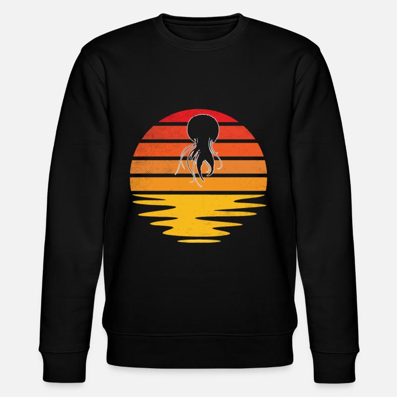 Méduses Rétro - Sweat bio CHANGER Stanley/Stella Unisexe - noir