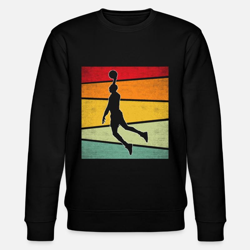 Basketball Retro - Stanley/Stella Unisex Bio-Sweatshirt CHANGER  - Schwarz