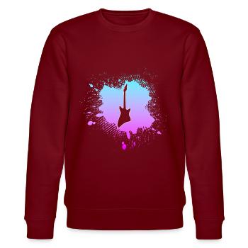 Rock - Stanley/Stella Unisex Bio-Sweatshirt CHANGER  - Burgunderrot - Vorne - Nik (191cm) & Marisol (170cm)