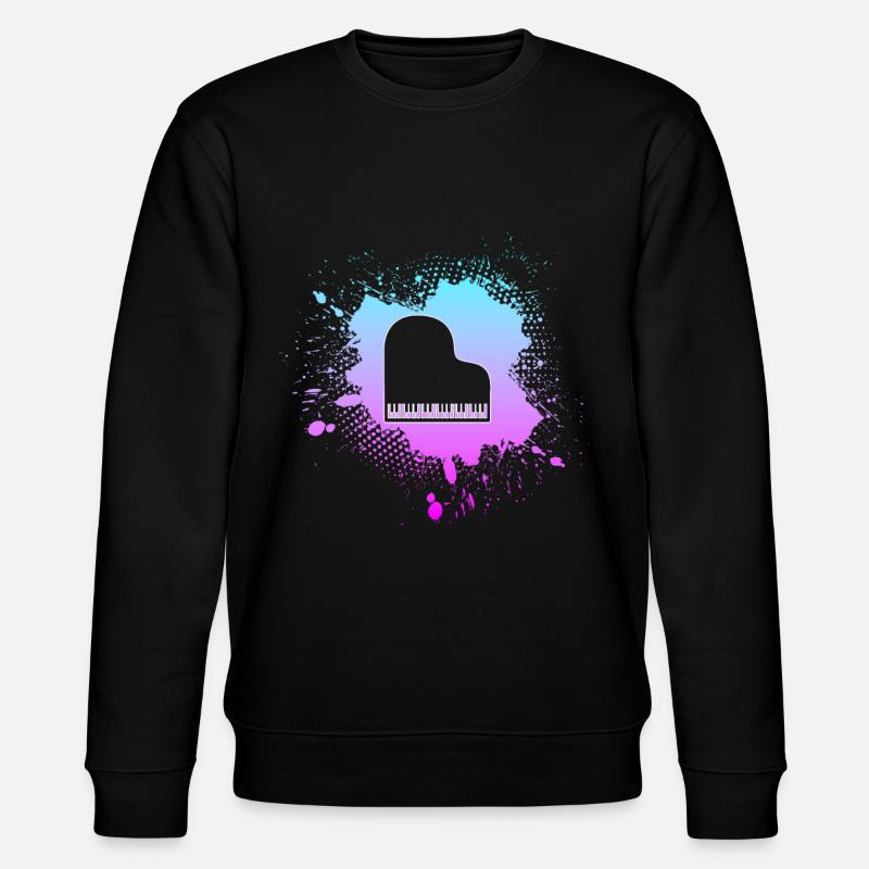 Klavier - Stanley/Stella Unisex Bio-Sweatshirt CHANGER  - Schwarz