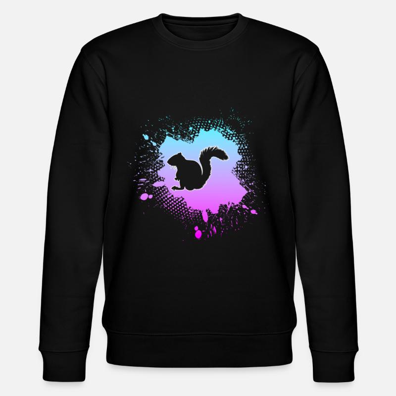 Écureuil - Sweat bio CHANGER Stanley/Stella Unisexe - noir