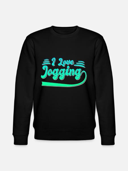 I love jogging - Stanley/Stella CHANGER Unisex Organic Sweatshirt - black