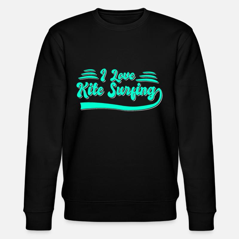 J’adore le kite surf - Sweat bio CHANGER Stanley/Stella Unisexe - noir