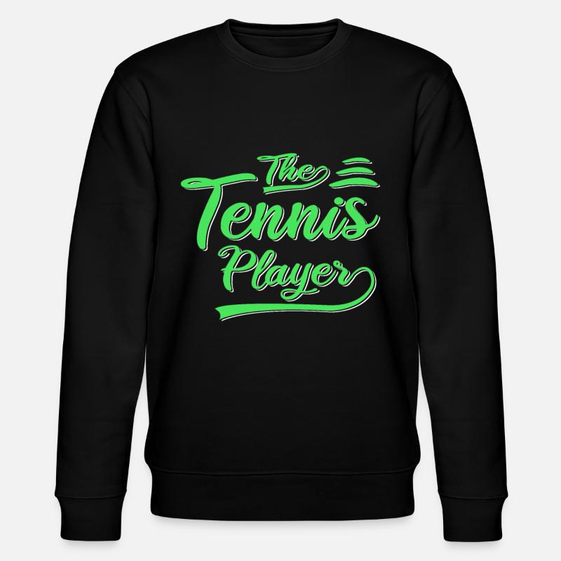 Der Tennis Spieler - Stanley/Stella Unisex Bio-Sweatshirt CHANGER  - Schwarz