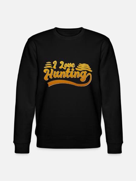 I love hunting - Stanley/Stella CHANGER Unisex Organic Sweatshirt - black