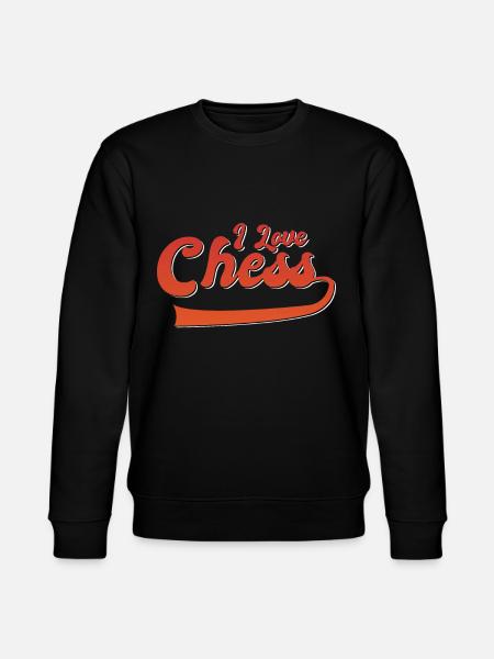 I love chess - Stanley/Stella CHANGER Unisex Organic Sweatshirt - black