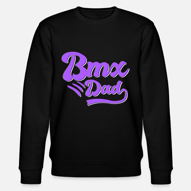 BMX Papa Gift - Stanley/Stella CHANGER Unisex Organic Sweatshirt - black
