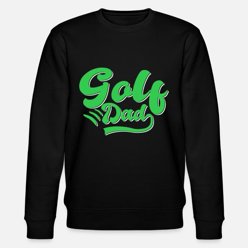 Golf Papa Geschenk - Stanley/Stella Unisex Bio-Sweatshirt CHANGER  - Schwarz