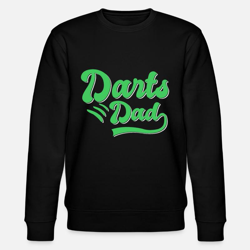 Dart Papa Geschenk - Stanley/Stella Unisex Bio-Sweatshirt CHANGER  - Schwarz