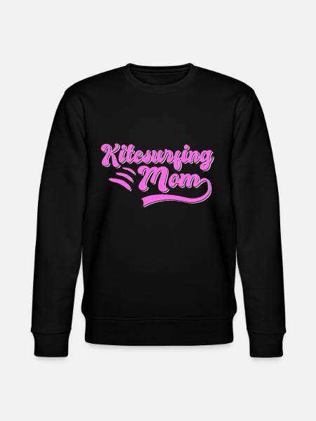 Kite Surfing Mama Gift - Stanley/Stella CHANGER Unisex Organic Sweatshirt - black