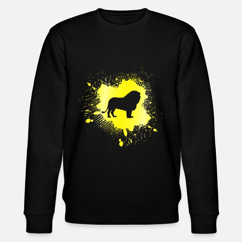 Löwe - Stanley/Stella Unisex Bio-Sweatshirt CHANGER  - Schwarz