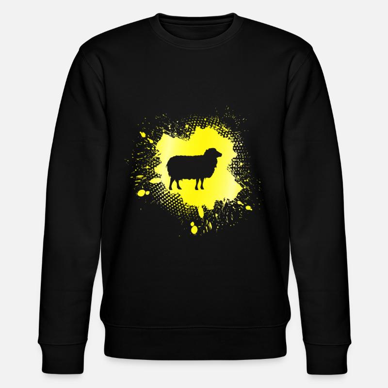 Schaf - Stanley/Stella Unisex Bio-Sweatshirt CHANGER  - Schwarz