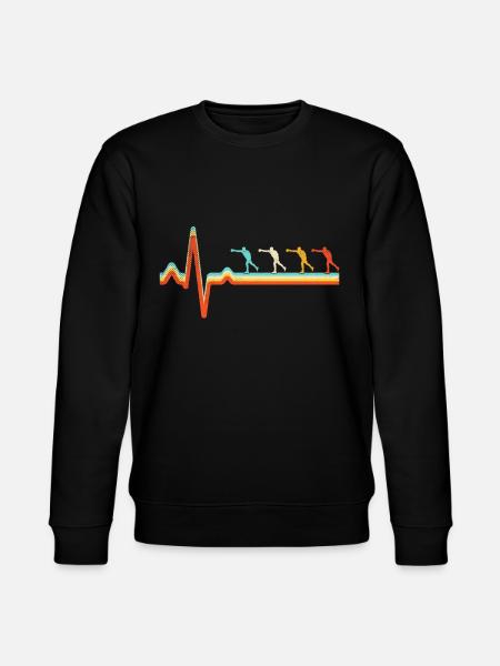 Boxing Retro Heartbeat - Stanley/Stella CHANGER Unisex Organic Sweatshirt - black