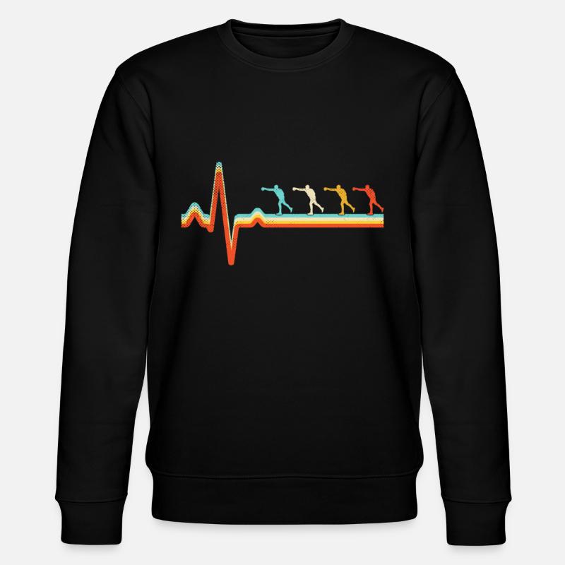 Boxe Rétro Heartbeat - Sweat bio CHANGER Stanley/Stella Unisexe - noir