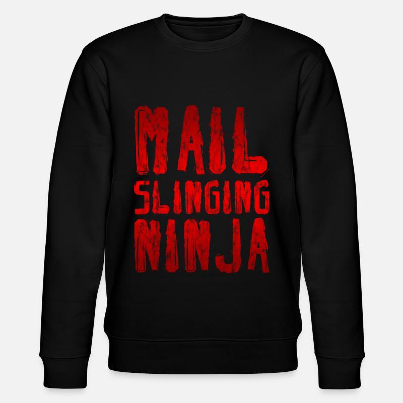 Mail Slinging Ninja 3 - Stanley/Stella Unisex Bio-Sweatshirt CHANGER  - Schwarz