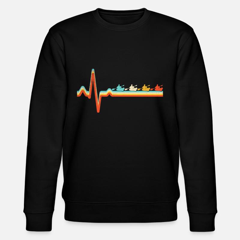 Kayak Retro Heartbeat - Sweat bio CHANGER Stanley/Stella Unisexe - noir