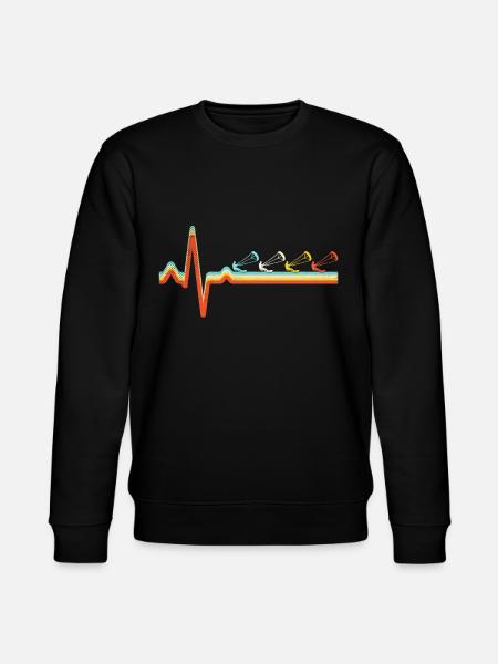 Kite Surf Retrò Battito cardiaco - Felpa ecologica unisex CHANGER di Stanley/Stella - nero