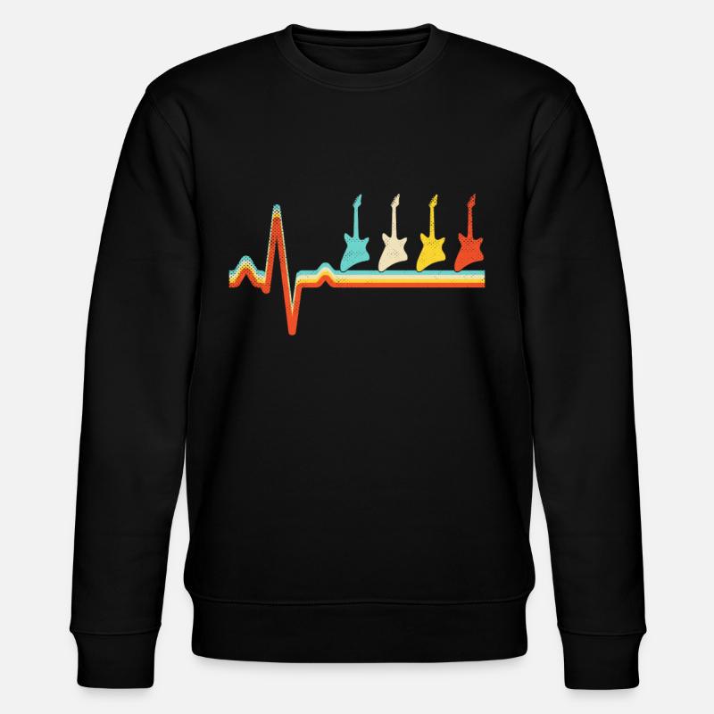 Rock Retro Heartbeat - Sweat bio CHANGER Stanley/Stella Unisexe - noir