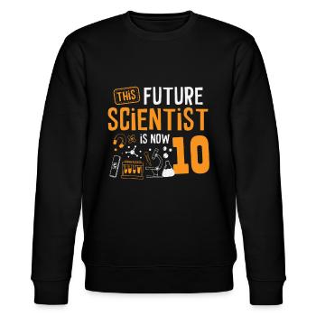 Ce futur scientifique célèbre maintenant - Sweat bio CHANGER Stanley/Stella Unisexe - noir - Devant - Nik (191cm) & Marisol (170cm)